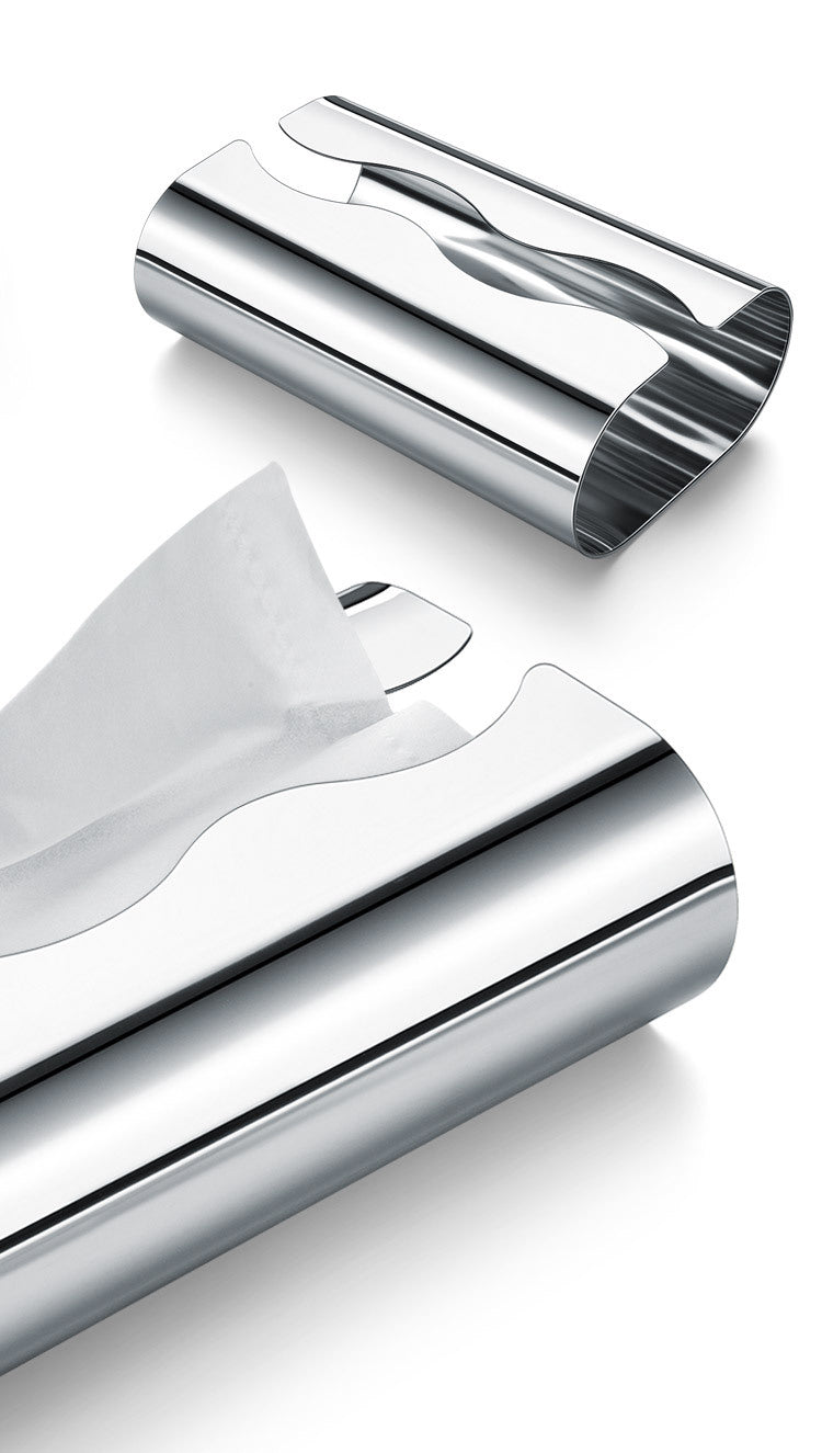 FLYBATH Stainless Steel Paper Drawer Box Home Paper Towel Tissue Boxes for Dispensing Paper Towels for Household Use