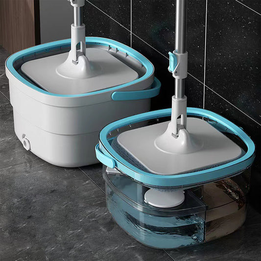 FLYBATH Mop Wringer Professional Spinning Plate Mop and Sewage Separation Absorbent Bucket Set