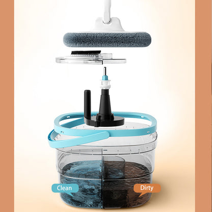 FLYBATH Mop Wringer Professional Spinning Plate Mop and Sewage Separation Absorbent Bucket Set