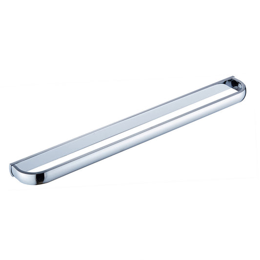 Towel Rail Bar Holder Single Layer Brass Polished Chrome Finish Wall Mounted, 57.5 cm / 22.6 inches Flybath  1